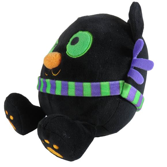 Black Cat Plush Toy Green Eyes Halloween Decor Stuffed Animal American Greetings - Picture 2 of 13